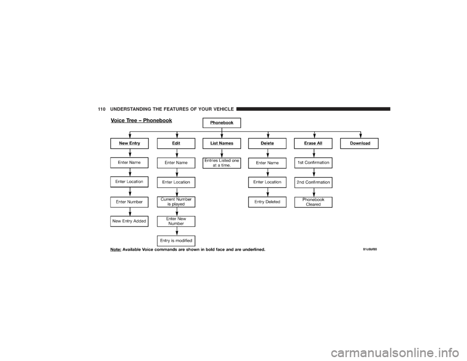 DODGE RAM 2500 DIESEL 2009 4.G Owners Manual 110 UNDERSTANDING THE FEATURES OF YOUR VEHICLE 