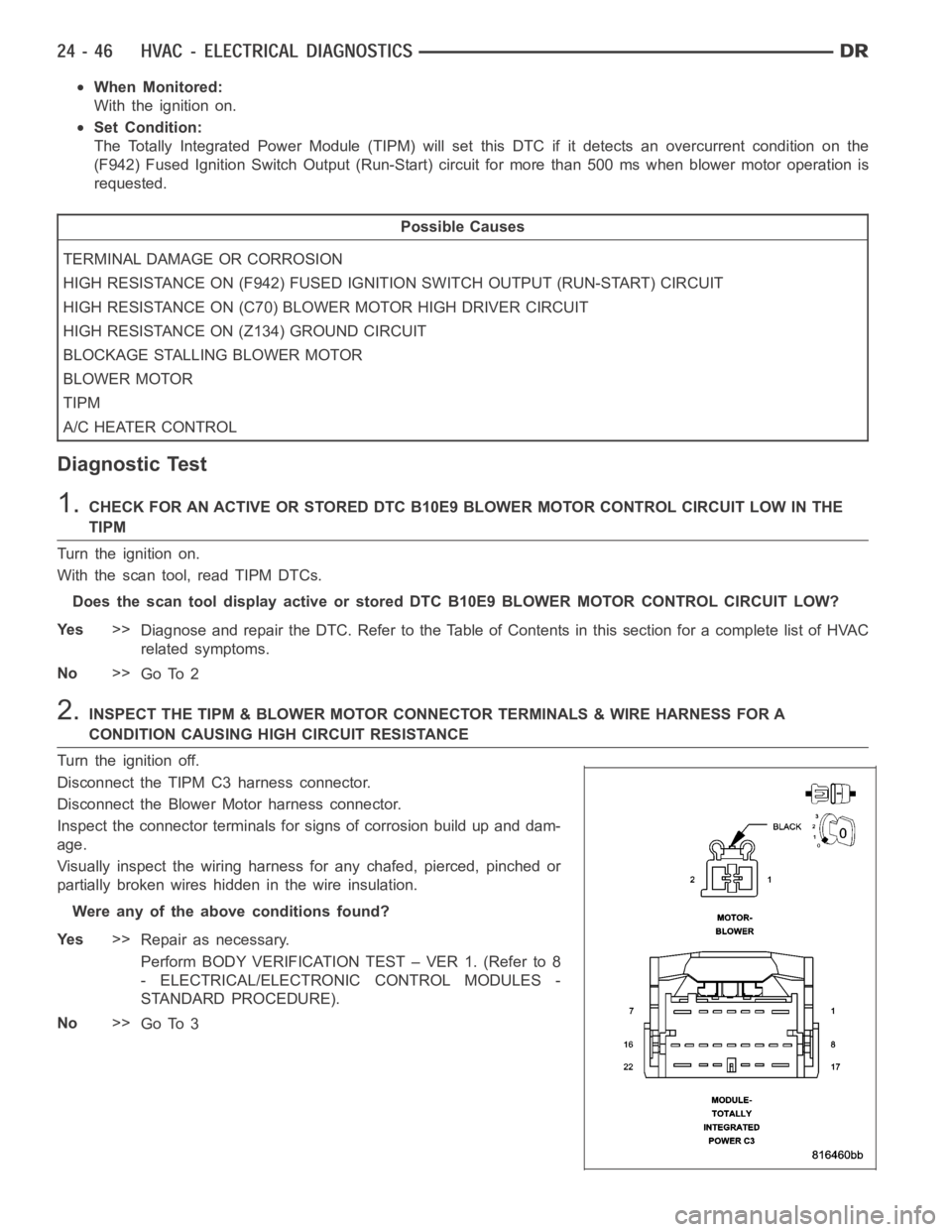 DODGE RAM SRT-10 2006 Service Repair Manual When Monitored:
With the ignition on.
Set Condition:
The Totally Integrated Power Module (TIPM) will set this DTC if it detects an overcurrent condition on the
(F942) Fused Ignition Switch Output (Run DODGE RAM SRT-10 2006 Service Repair Manual When Monitored:
With the ignition on.
Set Condition:
The Totally Integrated Power Module (TIPM) will set this DTC if it detects an overcurrent condition on the
(F942) Fused Ignition Switch Output (Run