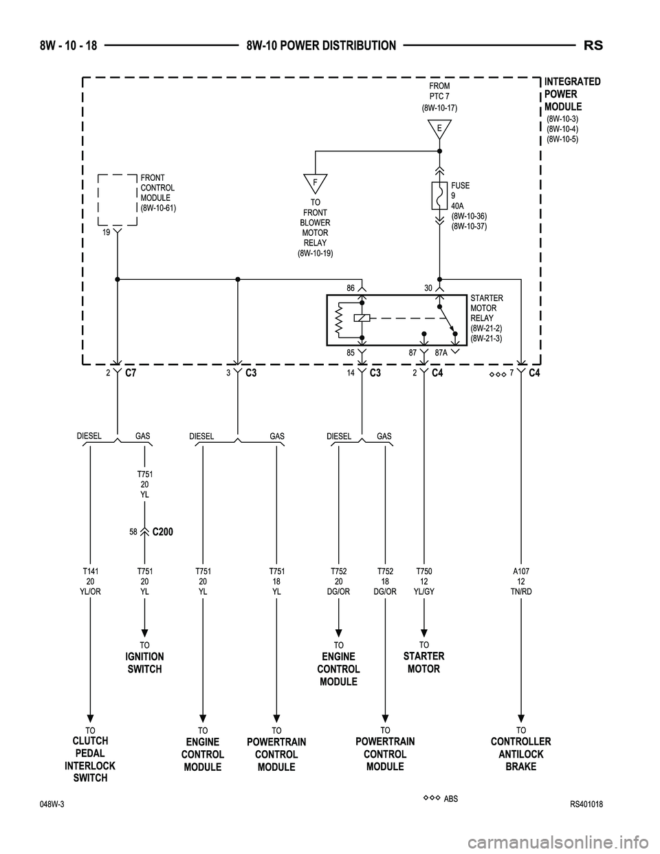 DODGE TOWN AND COUNTRY 2004  Service Manual 