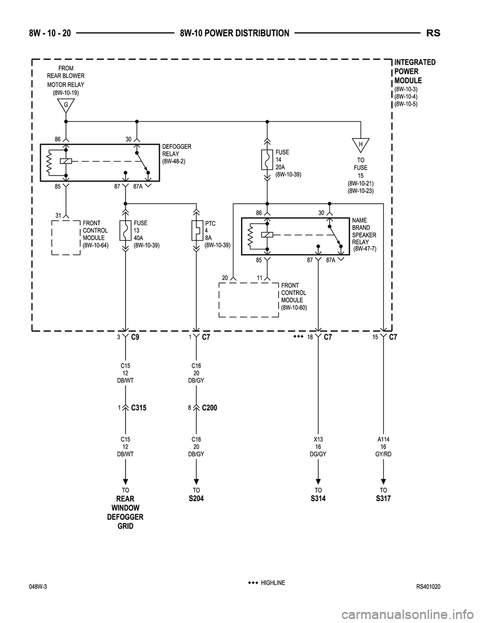 DODGE TOWN AND COUNTRY 2004  Service Manual 