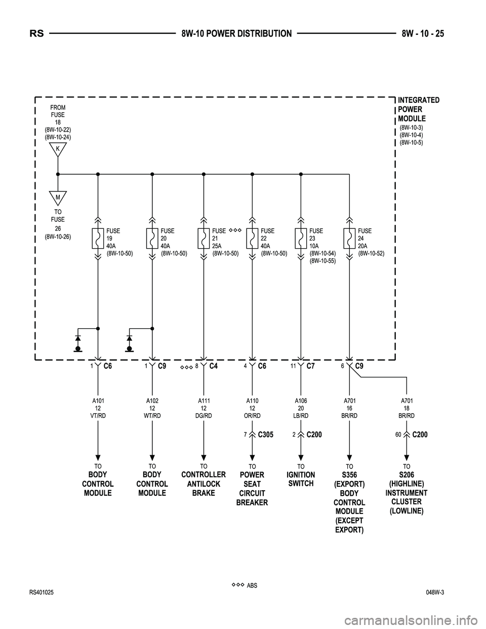 DODGE TOWN AND COUNTRY 2004  Service Manual 