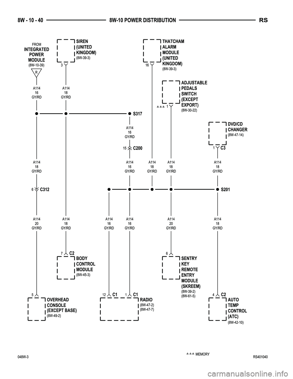 DODGE TOWN AND COUNTRY 2004  Service Manual 