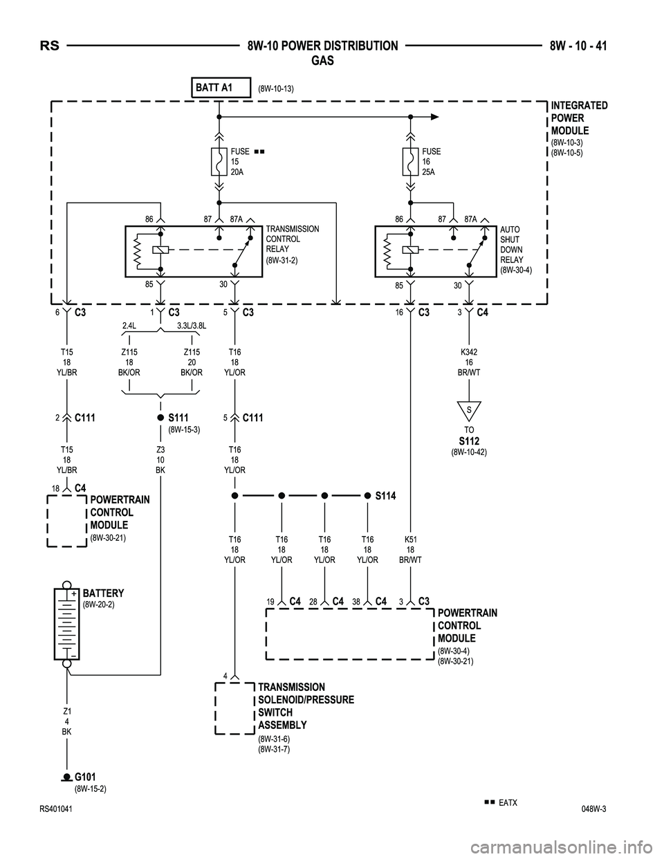 DODGE TOWN AND COUNTRY 2004  Service Manual 