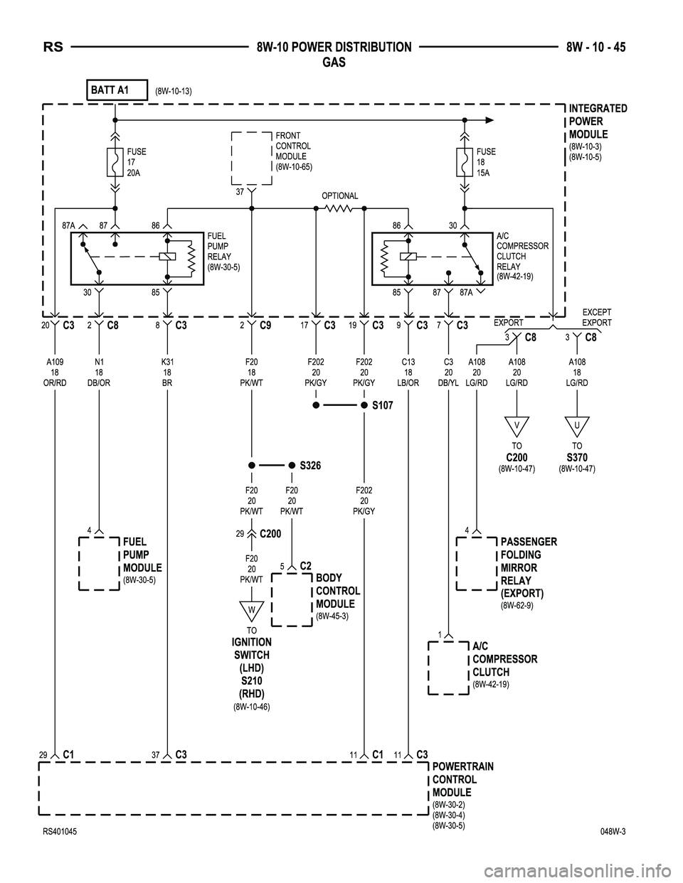 DODGE TOWN AND COUNTRY 2004  Service Manual 