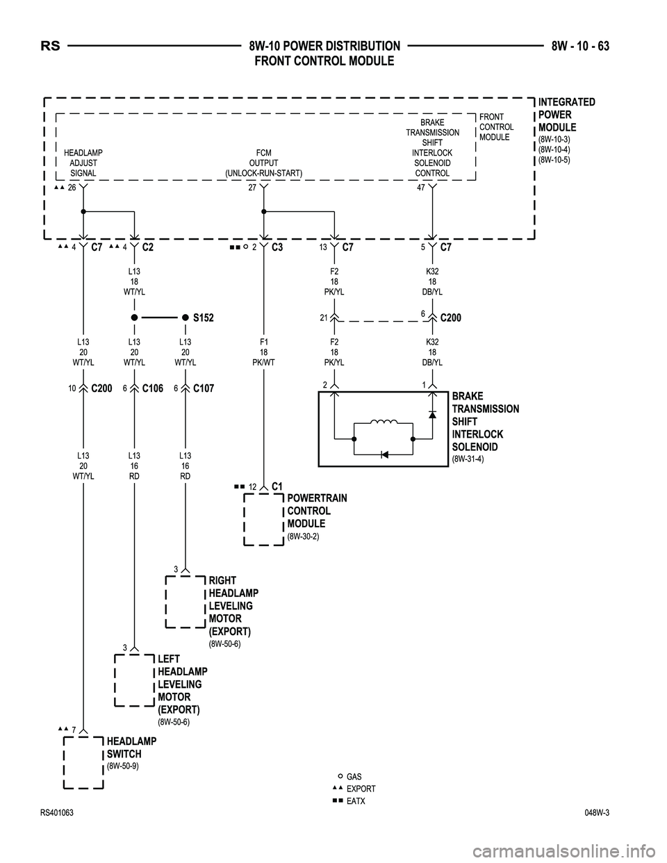 DODGE TOWN AND COUNTRY 2004  Service Manual 