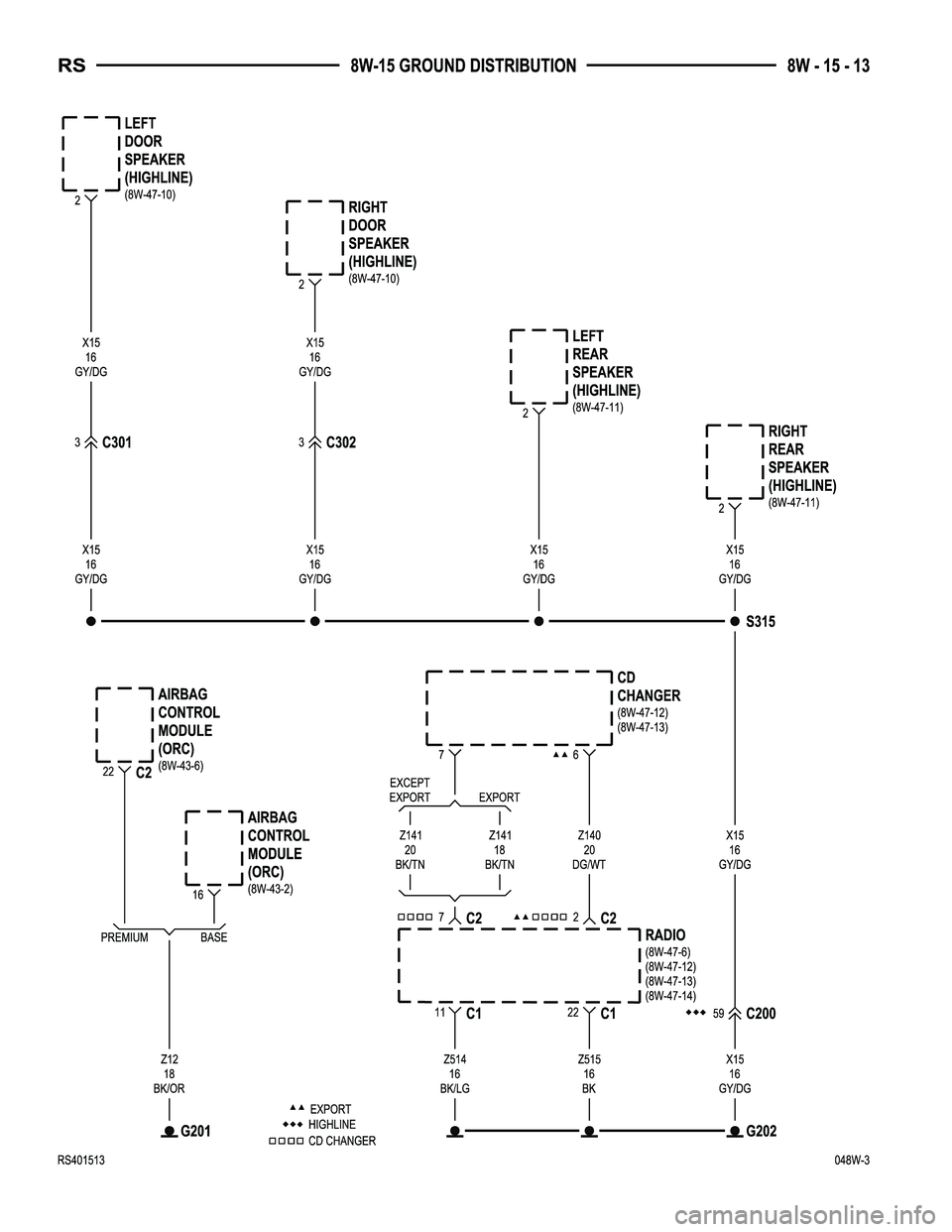 DODGE TOWN AND COUNTRY 2004  Service Manual 