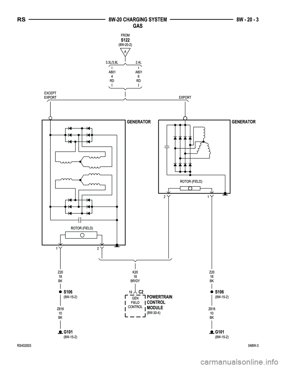 DODGE TOWN AND COUNTRY 2004  Service Manual 