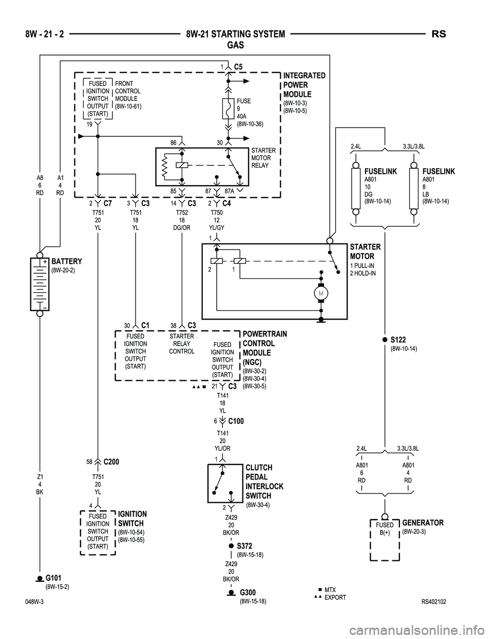 DODGE TOWN AND COUNTRY 2004  Service Manual 