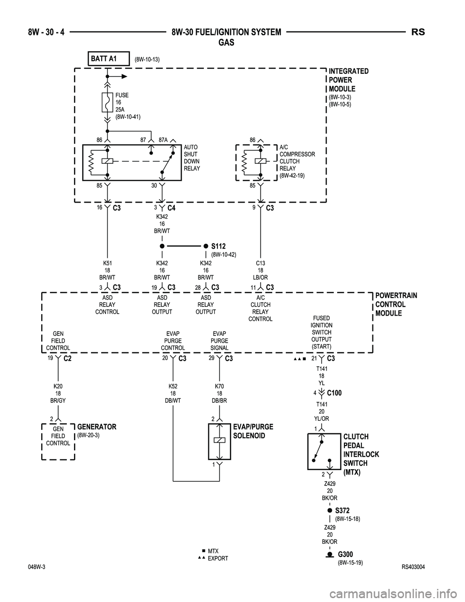 DODGE TOWN AND COUNTRY 2004  Service Manual 