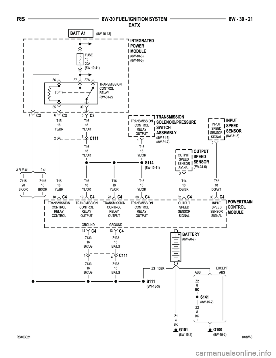 DODGE TOWN AND COUNTRY 2004  Service Manual 