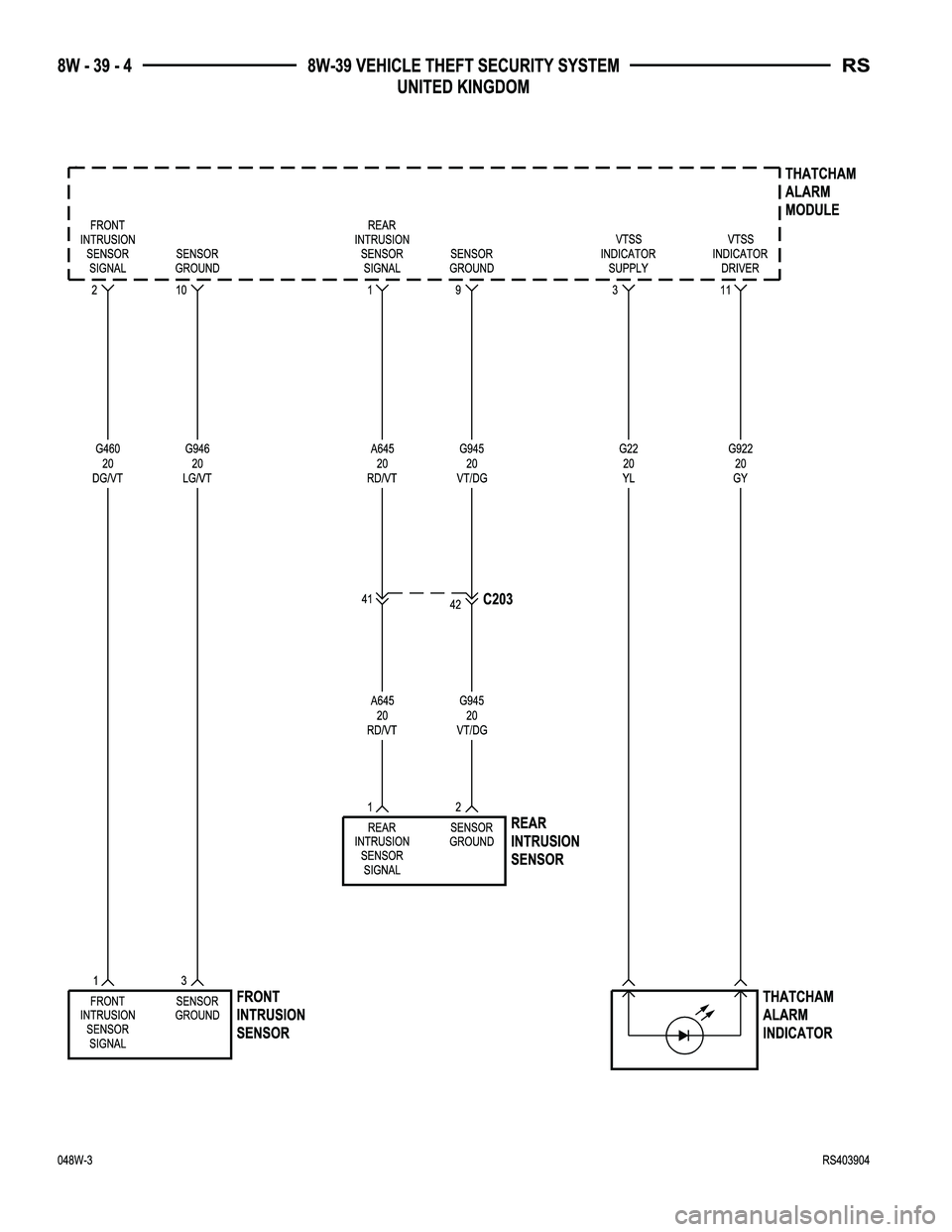 DODGE TOWN AND COUNTRY 2004  Service Manual 