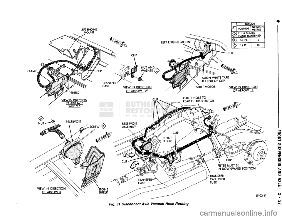 DODGE TRUCK 1993  Service Repair Manual 
NUT 

LEFT
 ENGINE 

MOUNT 

LEFT
 ENGINE
 MOUNT 

NUT
 ANDyv 

WASHER
 <C> 

VIEW
 IN DIRECTION 
 OF ARROW
 W 
 TORQUE 
LET.  POUNDS  NEWTON 

METRES 

FULLY SEATED 
HAND TIGHTENED 
55
 IN. 
 6 
15 