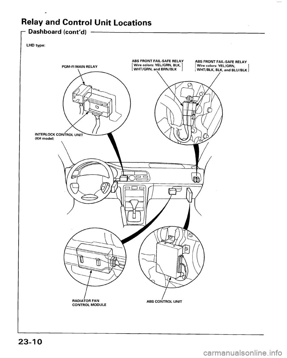 HONDA ACCORD 1995  Service Repair Manual 