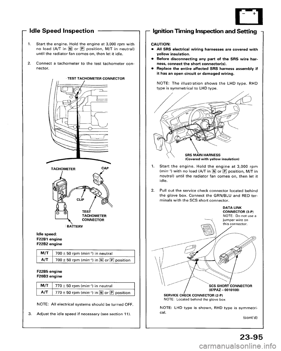 HONDA ACCORD 1995  Service Repair Manual 