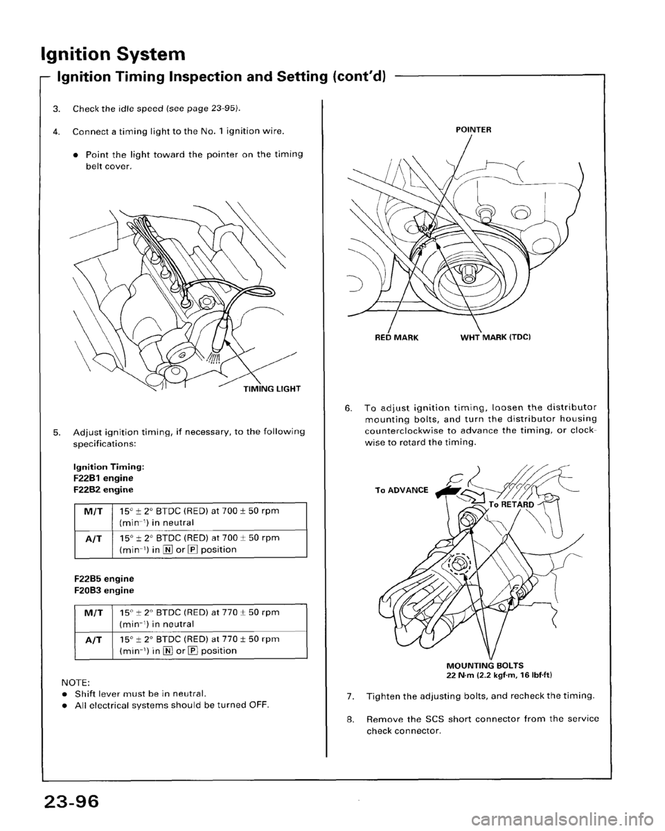 HONDA ACCORD 1995  Service Repair Manual 