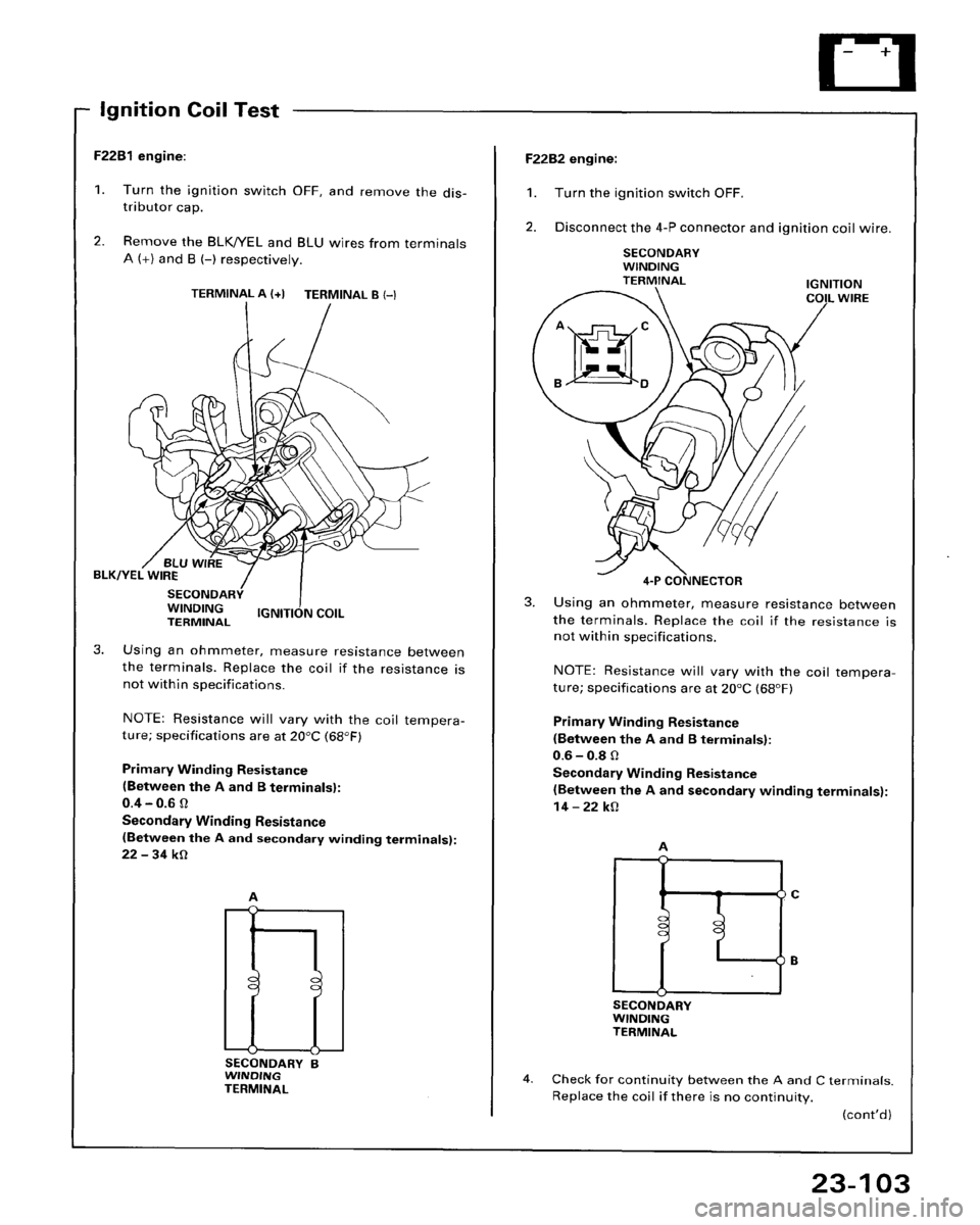 HONDA ACCORD 1995  Service Repair Manual 