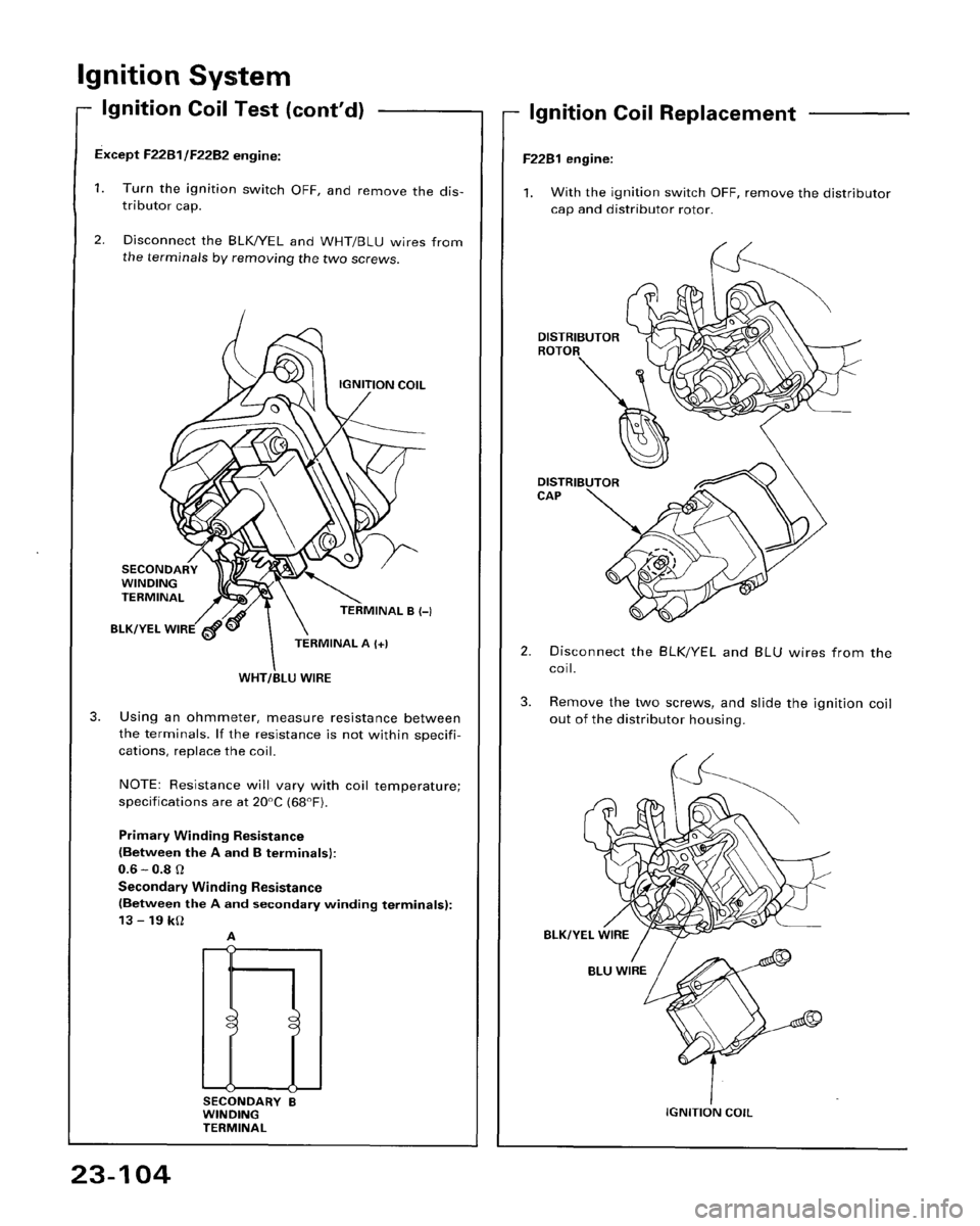 HONDA ACCORD 1995  Service Repair Manual 