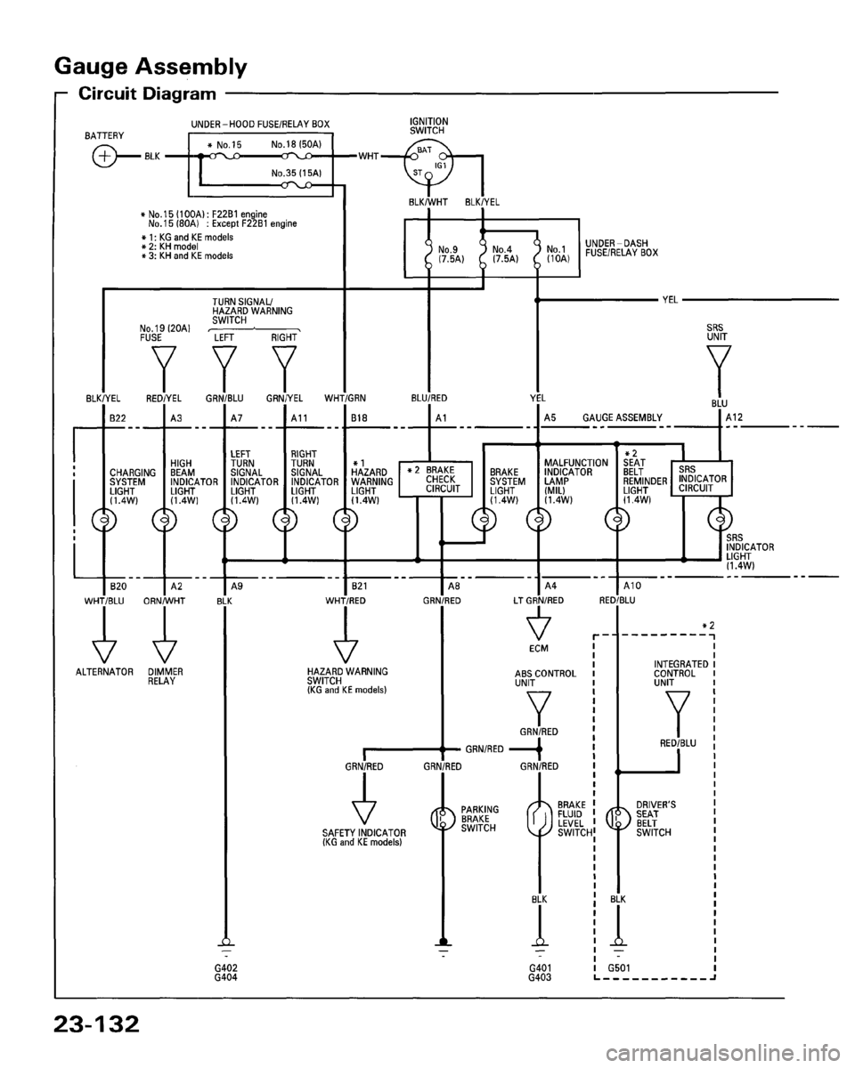 HONDA ACCORD 1995  Service Repair Manual 