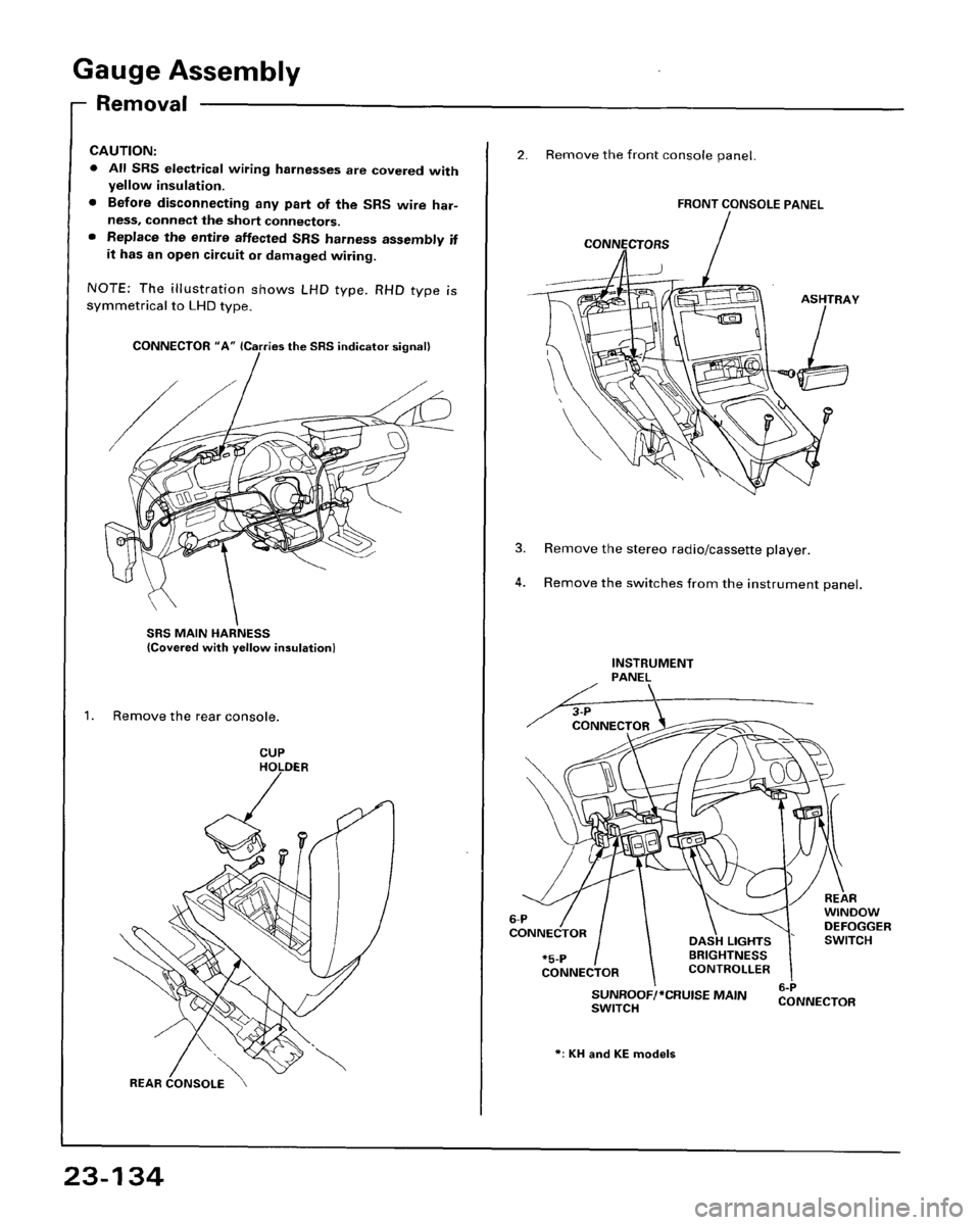 HONDA ACCORD 1995  Service Repair Manual 