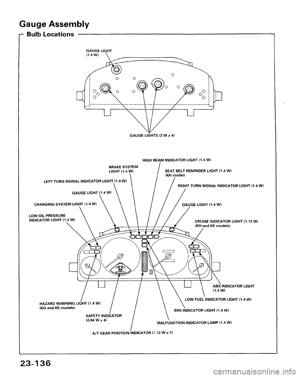HONDA ACCORD 1995  Service Repair Manual 
