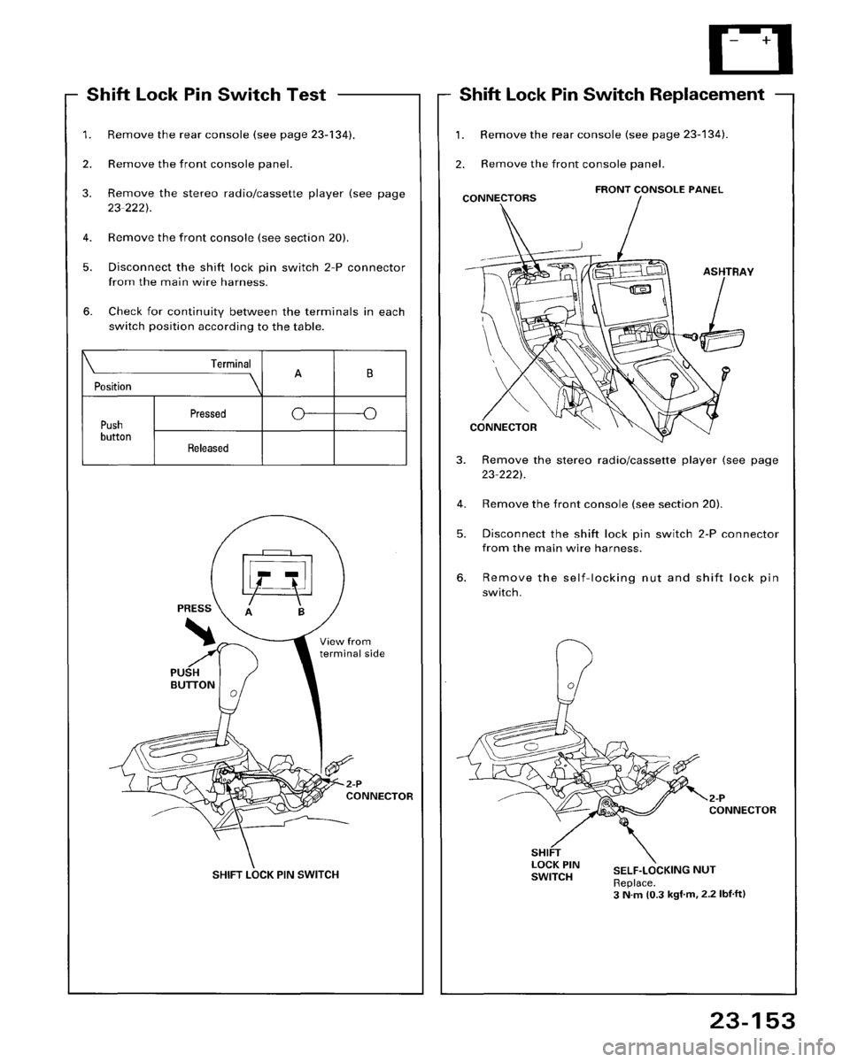 HONDA ACCORD 1995  Service Repair Manual 