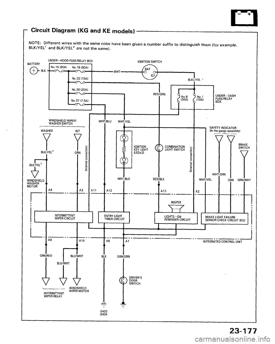 HONDA ACCORD 1995  Service Repair Manual 