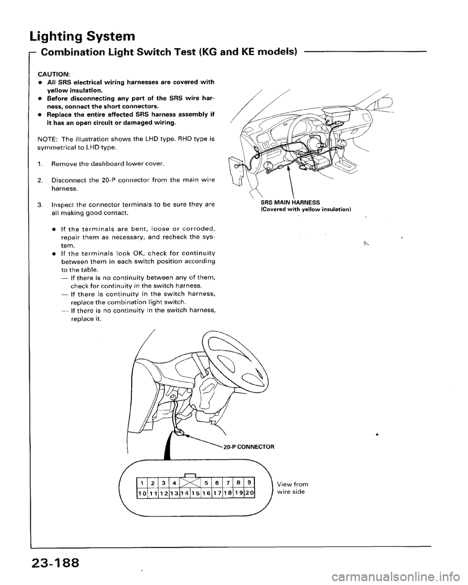 HONDA ACCORD 1995  Service Repair Manual 