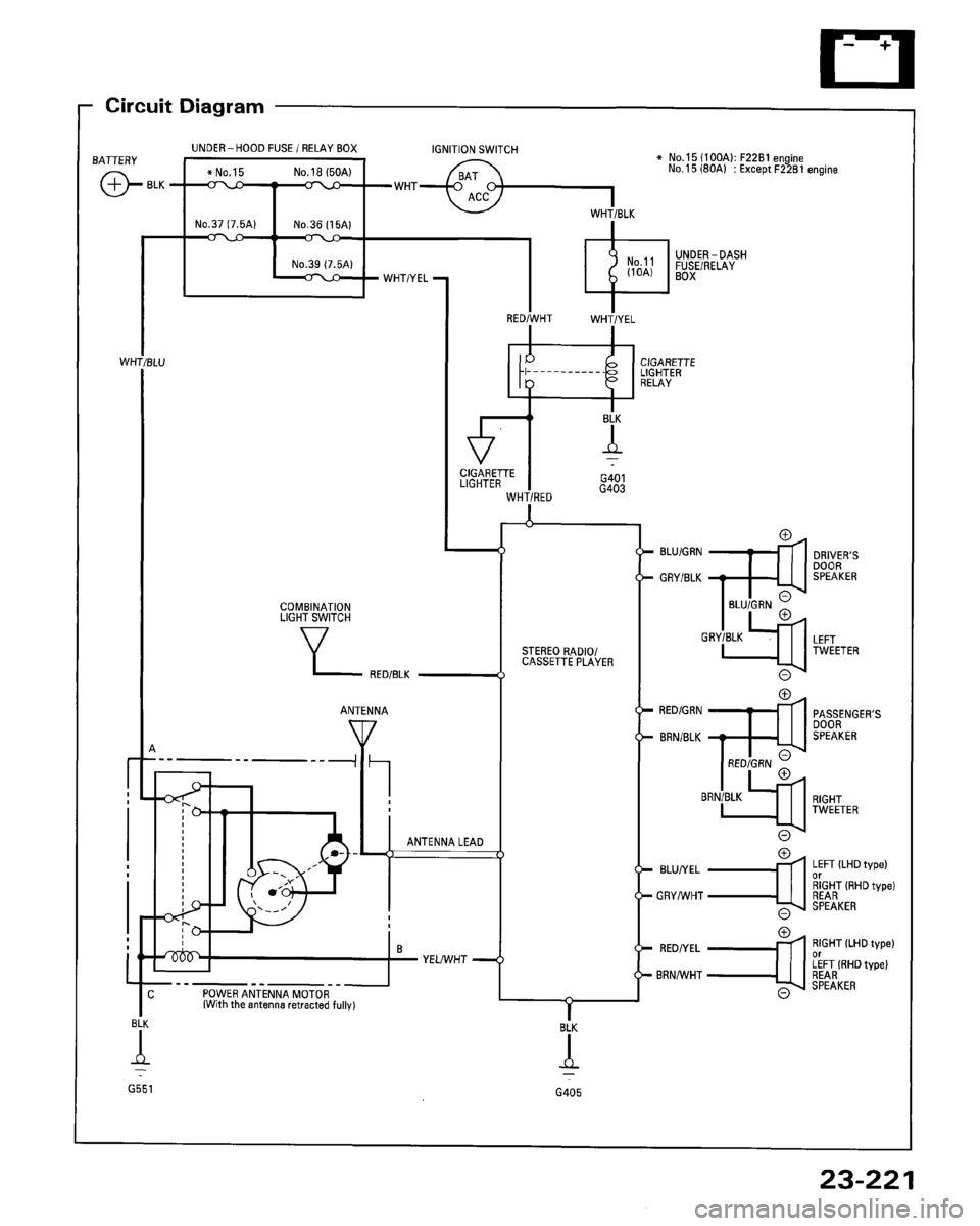 HONDA ACCORD 1995  Service Repair Manual 