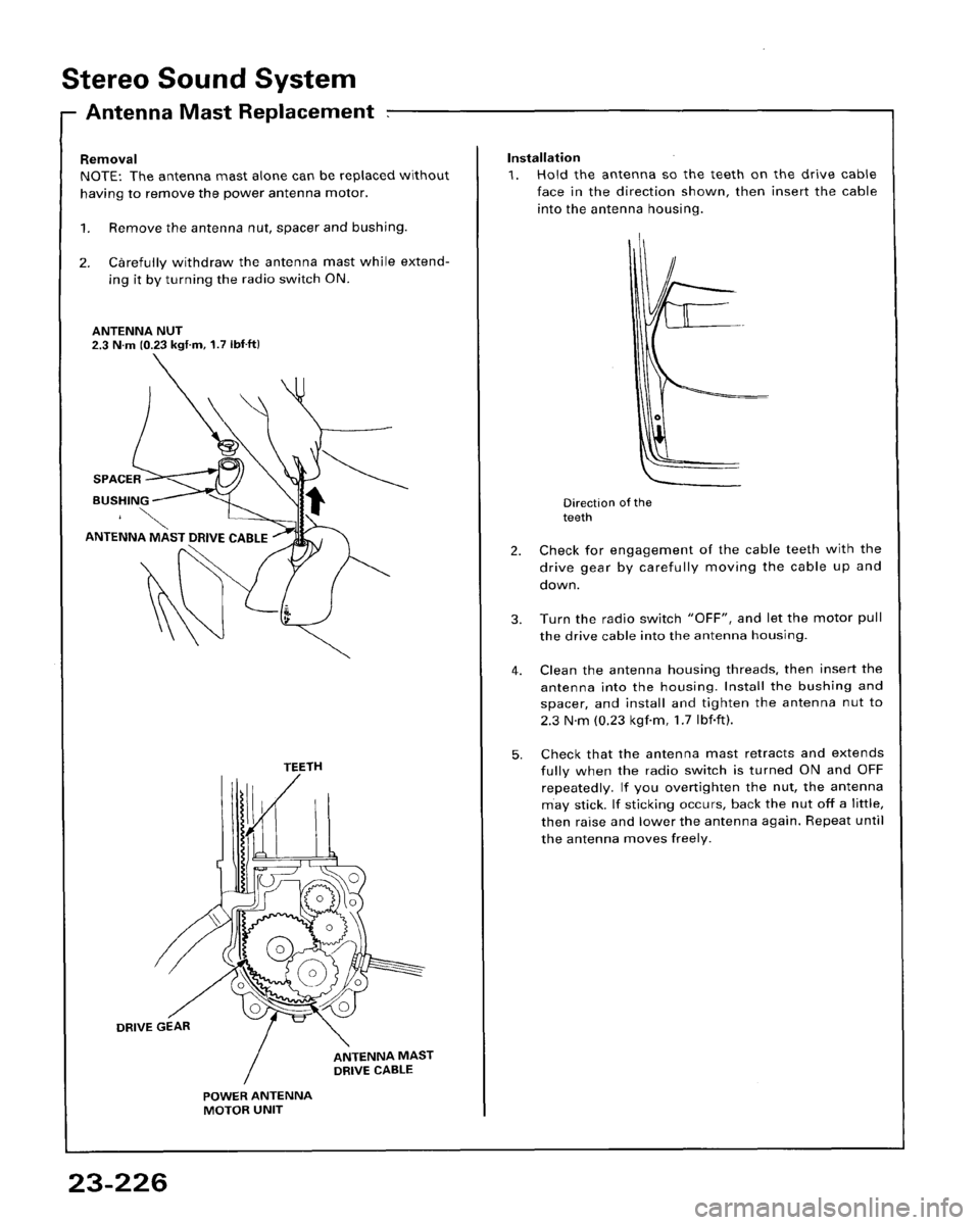 HONDA ACCORD 1995  Service Repair Manual 