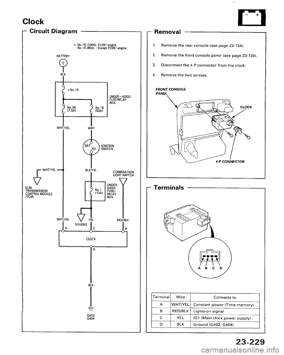 HONDA ACCORD 1995  Service Repair Manual 