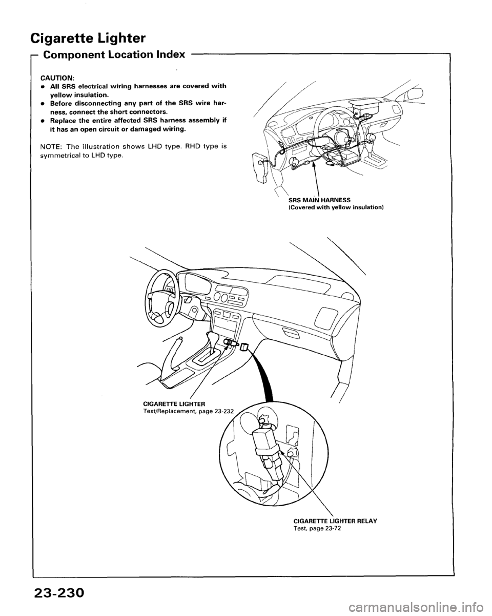 HONDA ACCORD 1995  Service Repair Manual 