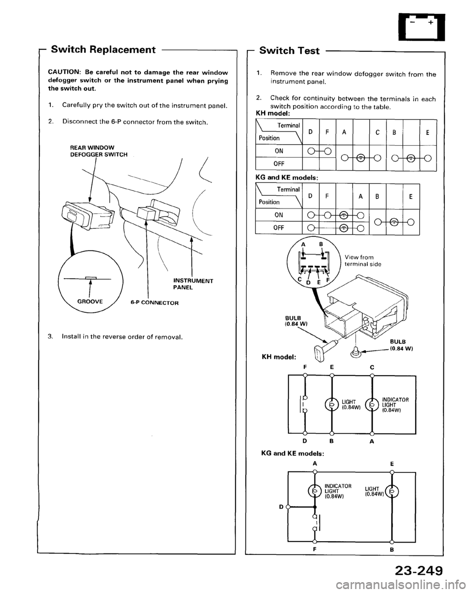 HONDA ACCORD 1995  Service Repair Manual 
