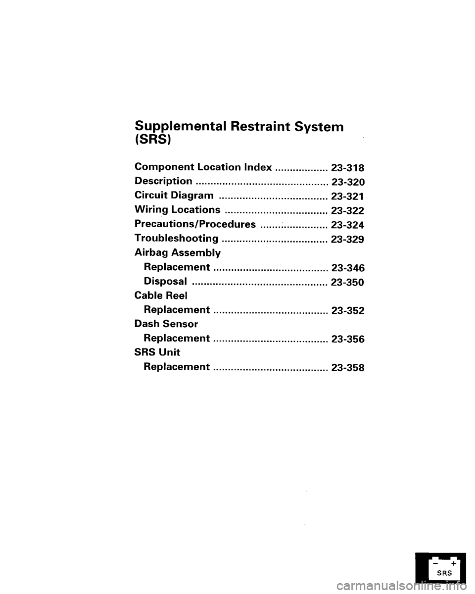 HONDA ACCORD 1995  Service Repair Manual 