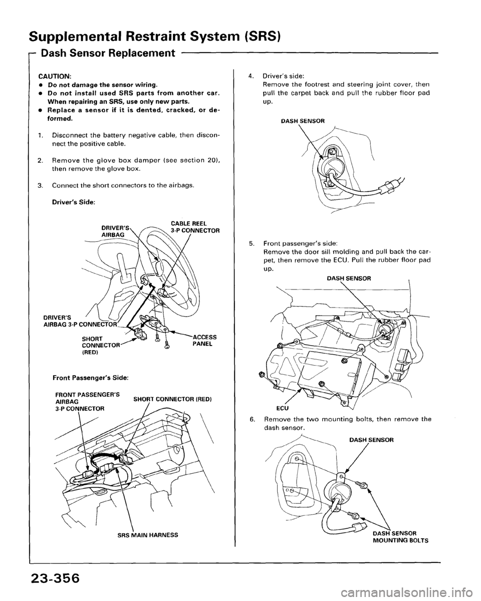 HONDA ACCORD 1995  Service Repair Manual 