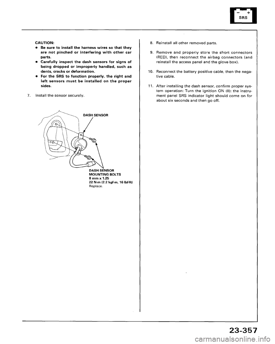 HONDA ACCORD 1995  Service Repair Manual 