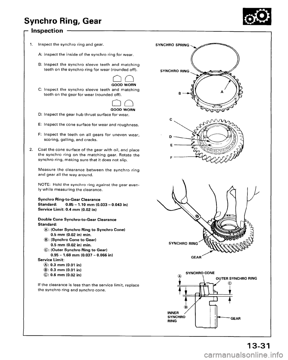 HONDA ACCORD 1995  Service Repair Manual 