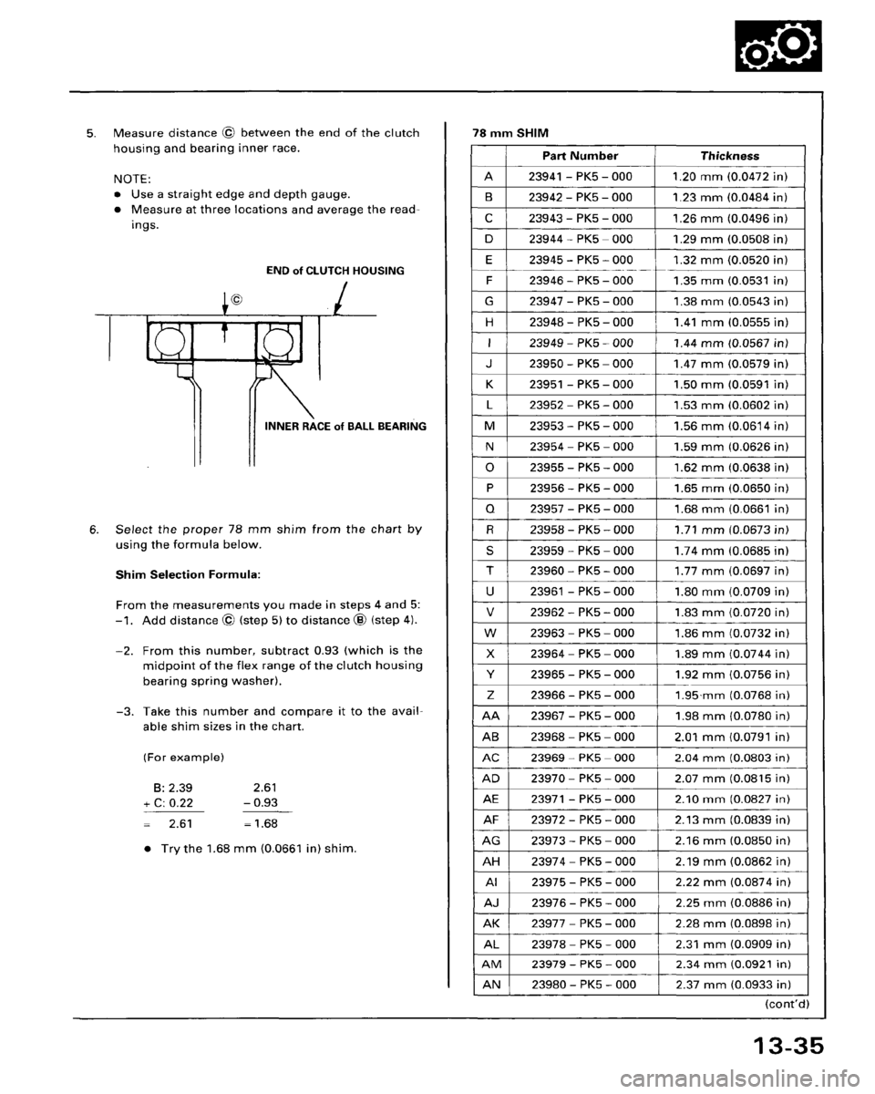 HONDA ACCORD 1995  Service Repair Manual 