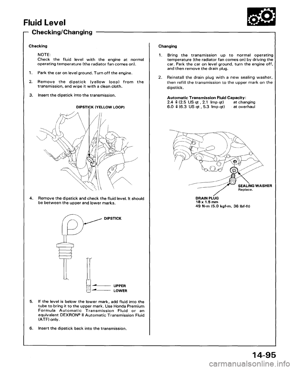 HONDA ACCORD 1995  Service Repair Manual 