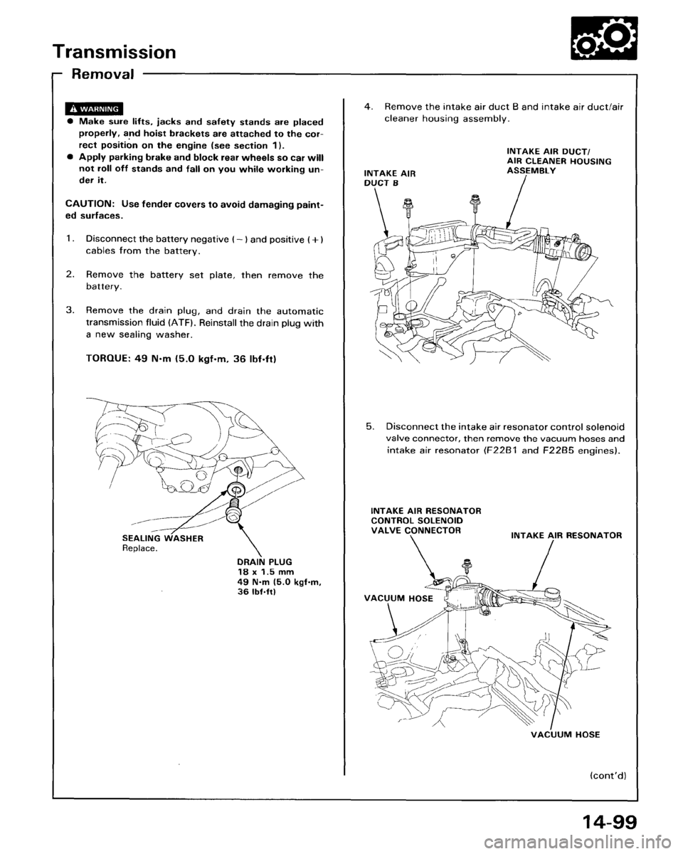 HONDA ACCORD 1995  Service Repair Manual 