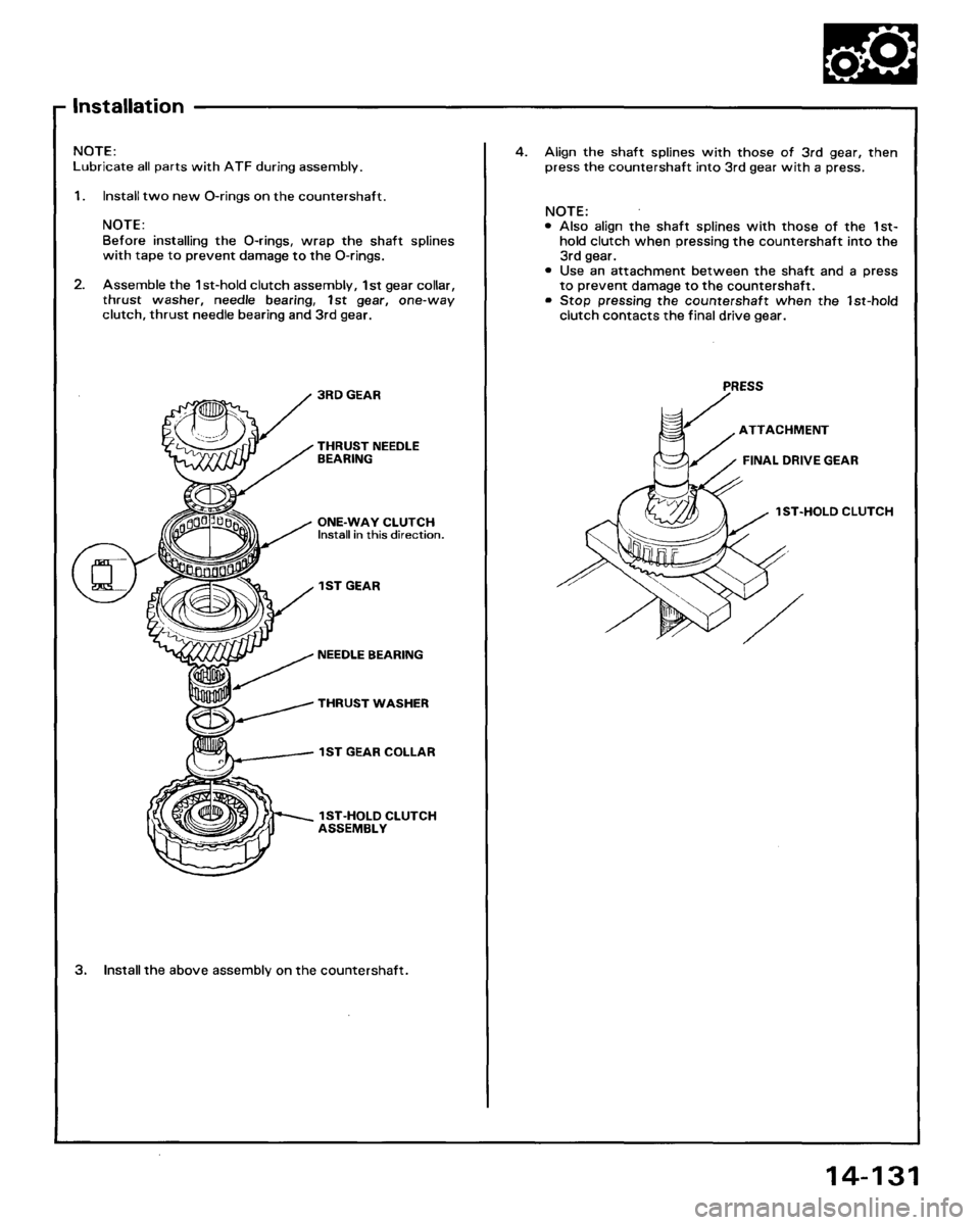 HONDA ACCORD 1995  Service Repair Manual 