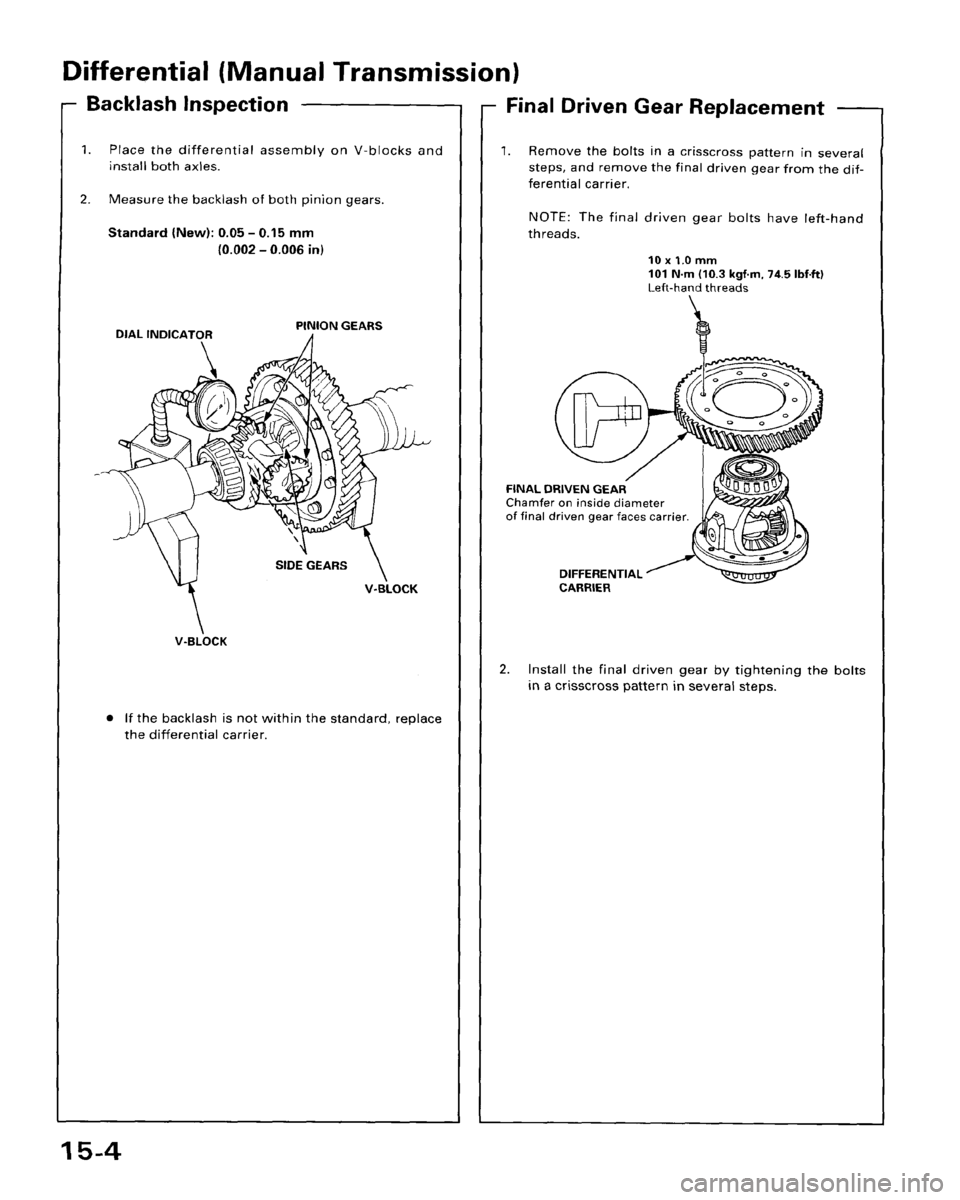 HONDA ACCORD 1995  Service Repair Manual 