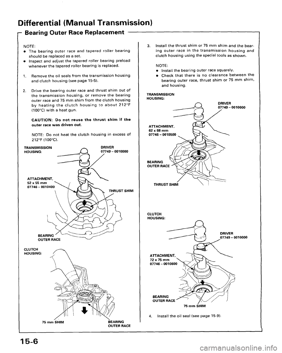 HONDA ACCORD 1995  Service Repair Manual 