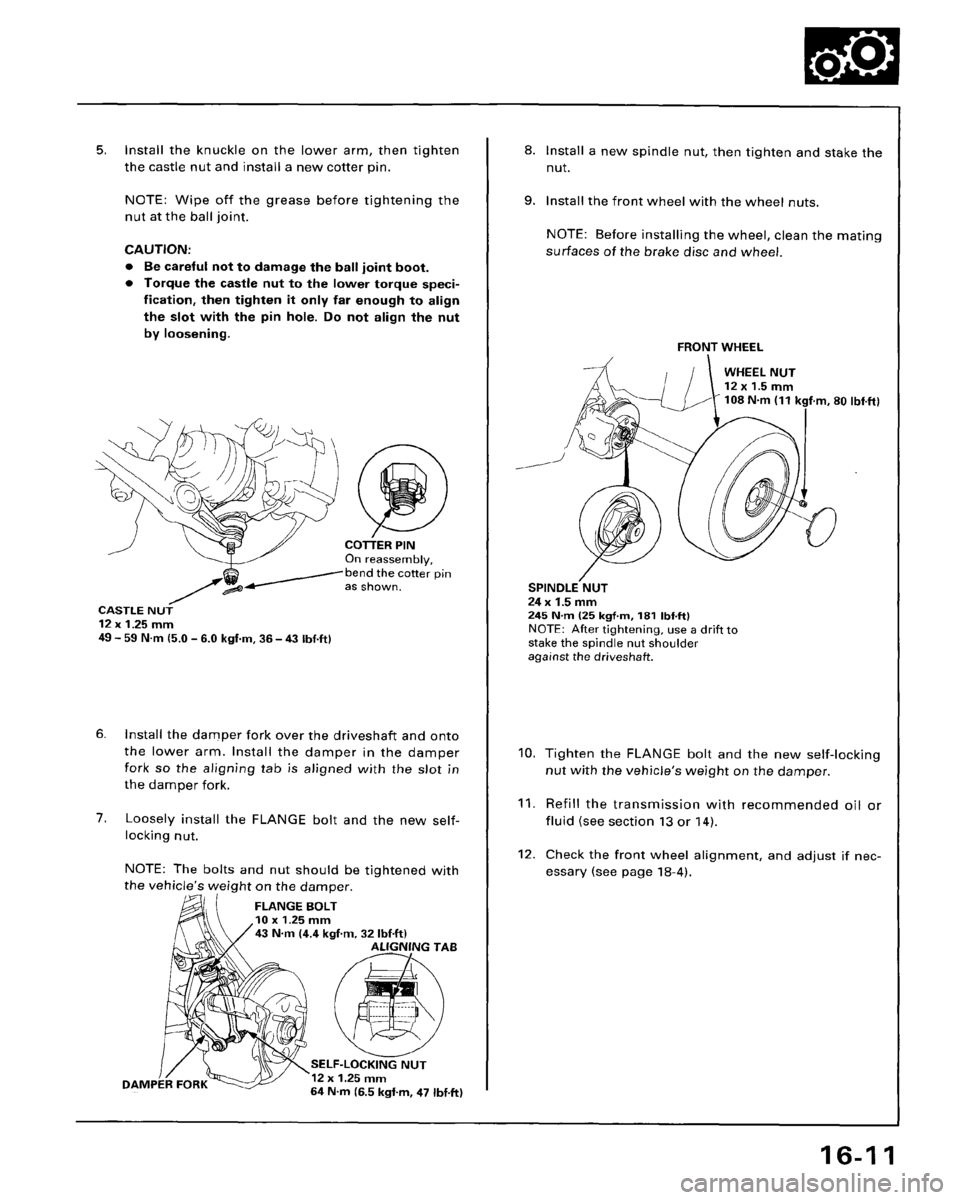 HONDA ACCORD 1995  Service Repair Manual 