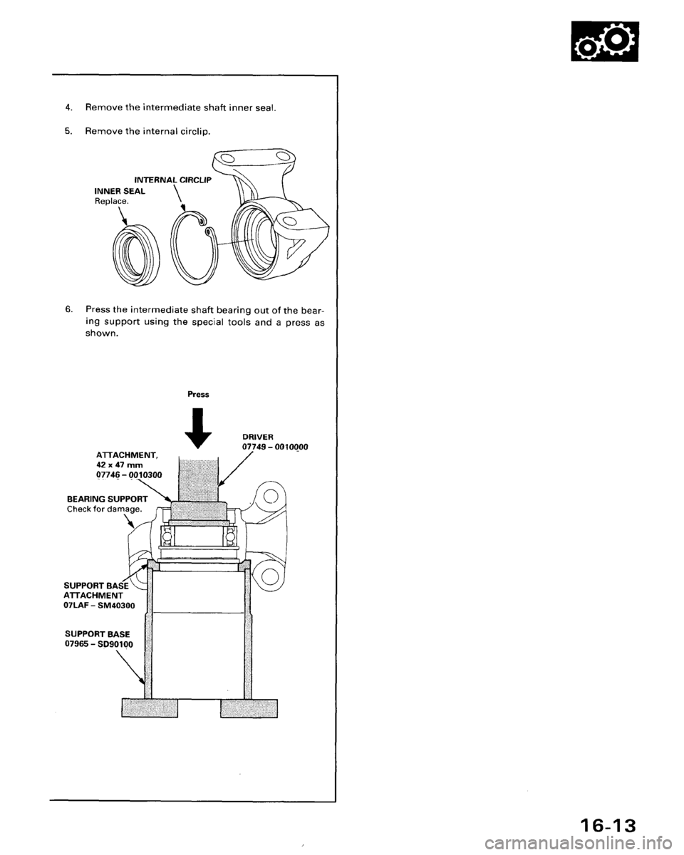 HONDA ACCORD 1995  Service Repair Manual 