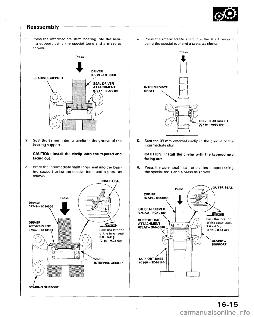 HONDA ACCORD 1995  Service Repair Manual 