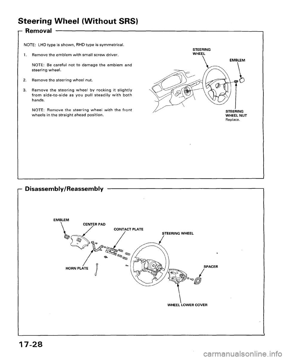 HONDA ACCORD 1995  Service Repair Manual 