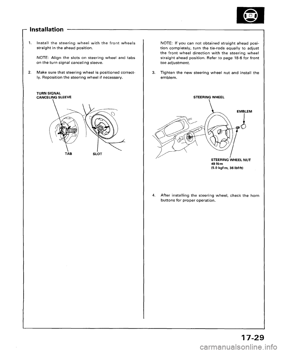 HONDA ACCORD 1995  Service Repair Manual 