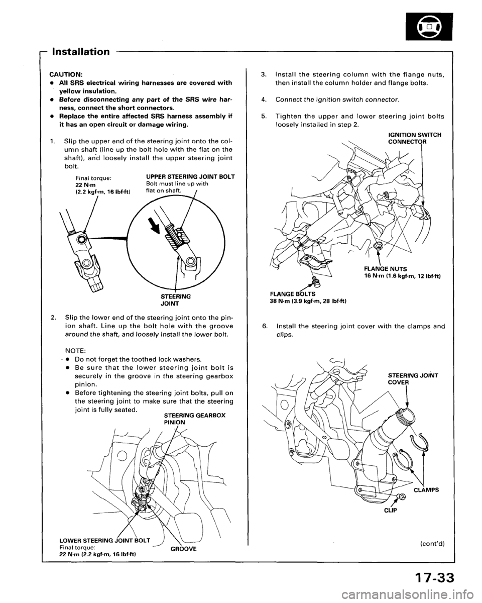 HONDA ACCORD 1995  Service Repair Manual 