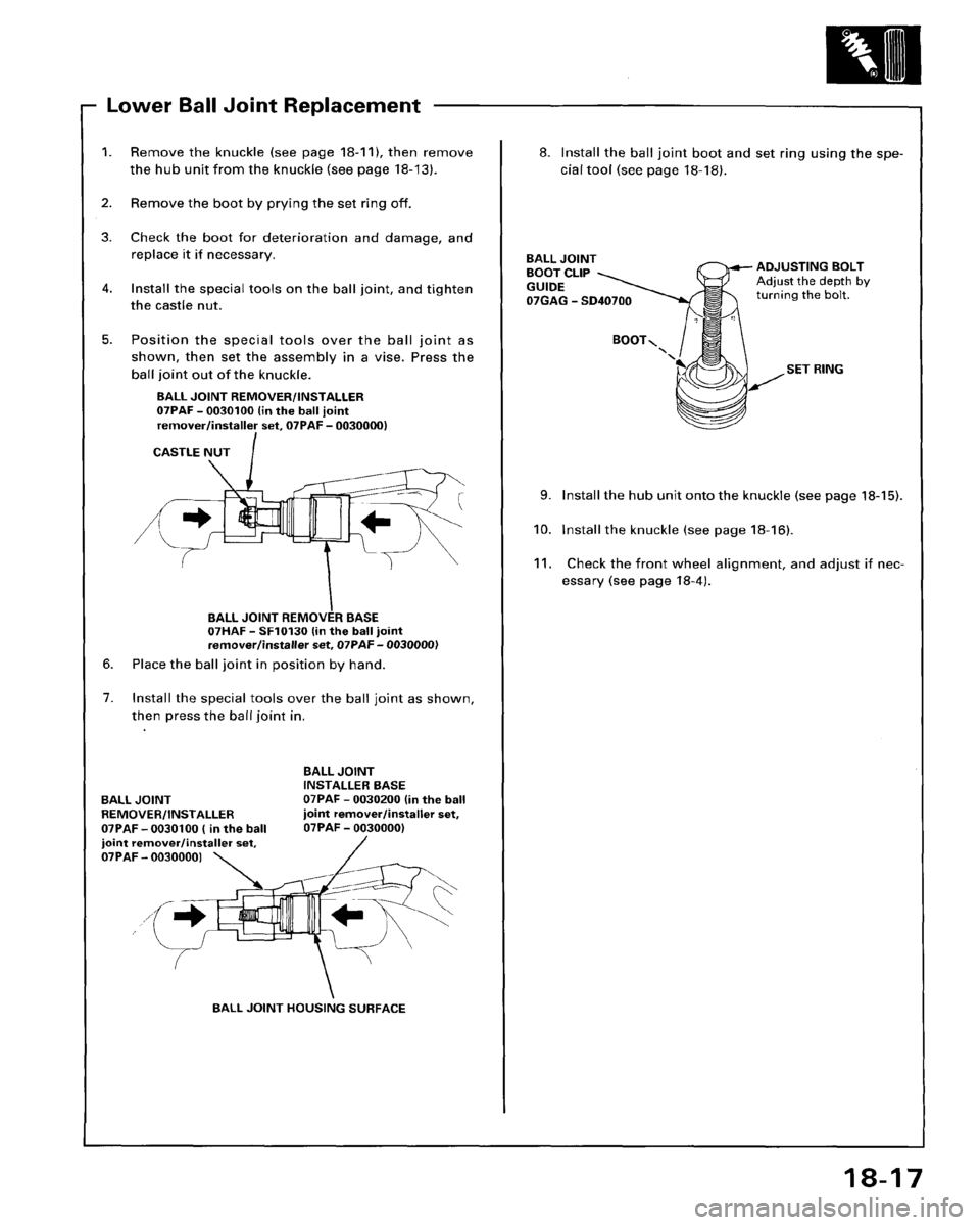 HONDA ACCORD 1995  Service Repair Manual 
