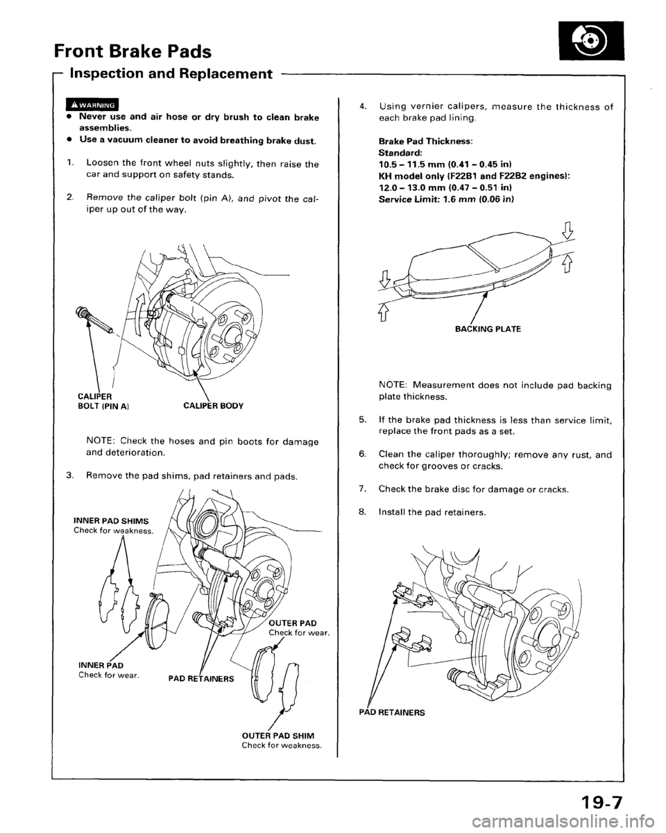 HONDA ACCORD 1995  Service Repair Manual 